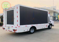 High brightness 6000 cd/m² outdoor P6 LED screen on the van for market activities
